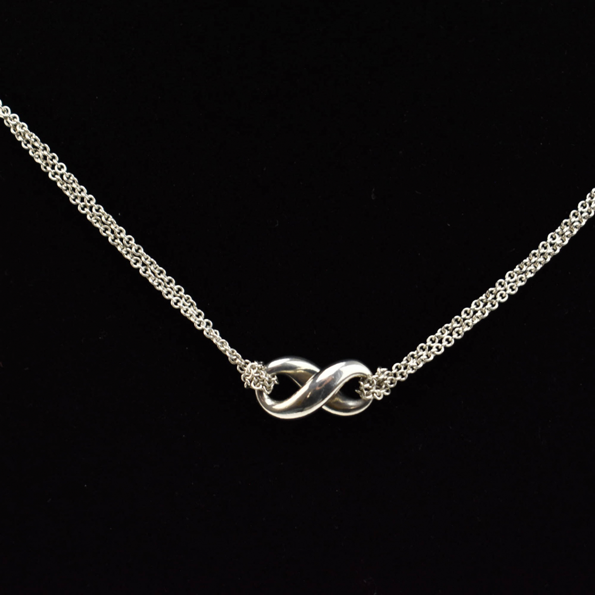 Tiffany infinity silver necklace 